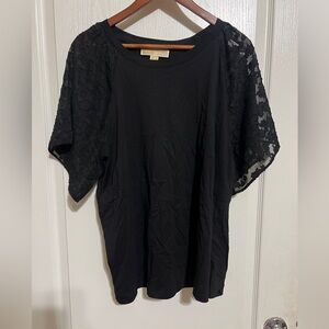 Michael Kors Black Boxy Blouse
